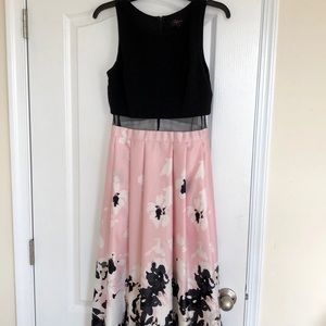 Beautiful Pink and Black Prom Dress